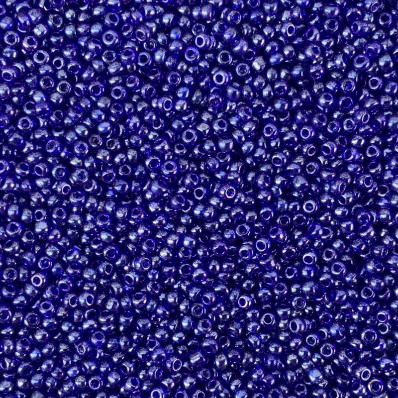 2041 - Transparant Royal Blue Luster - 9/0