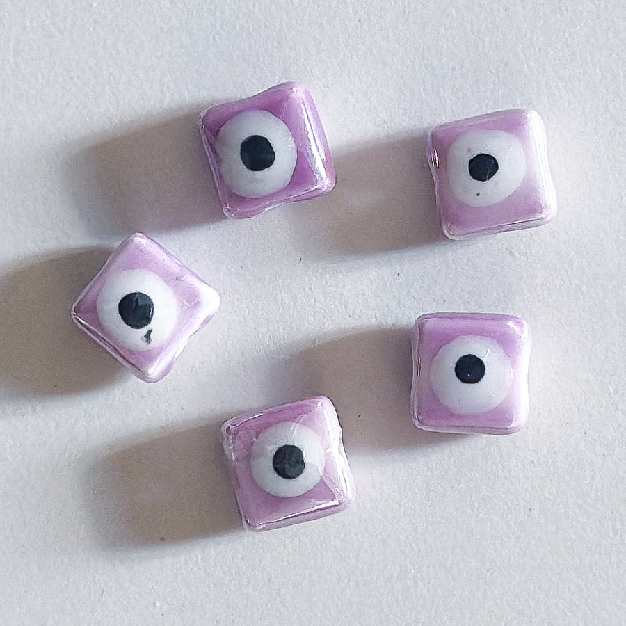 Evil eye vierkant - keramisch porselein