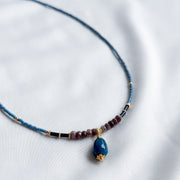 Ketting miyuki kraaltjes en natuursteentjes