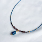 Ketting miyuki kraaltjes en natuursteentjes