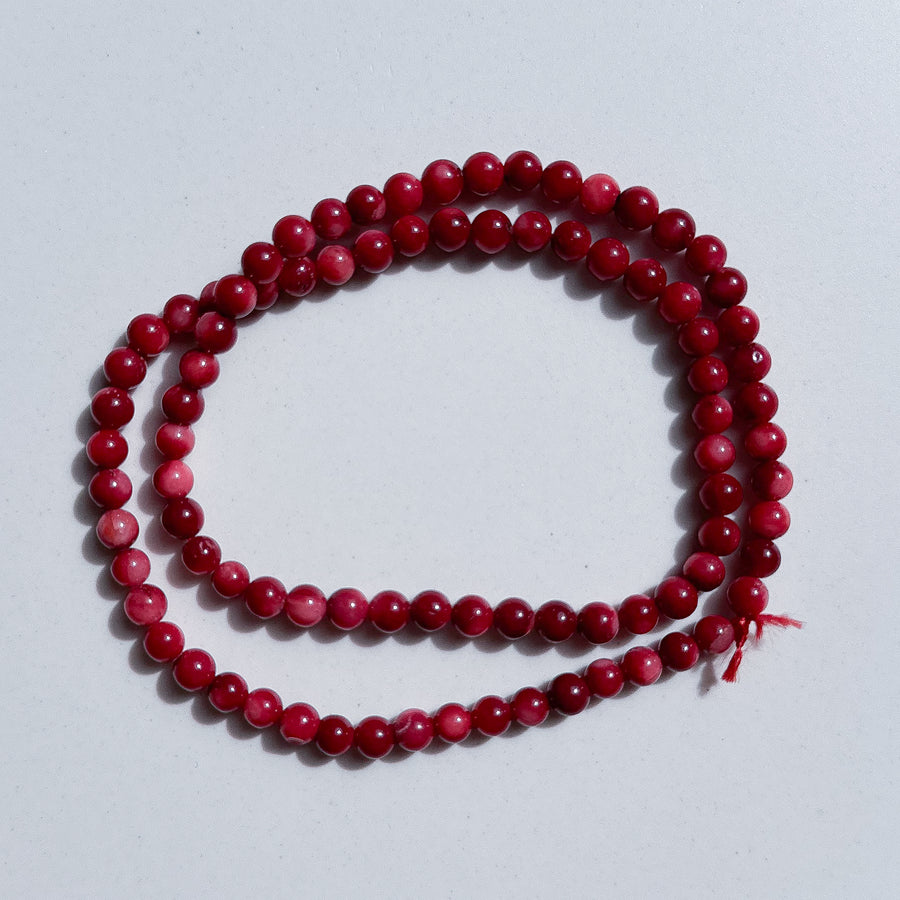 Coral red round