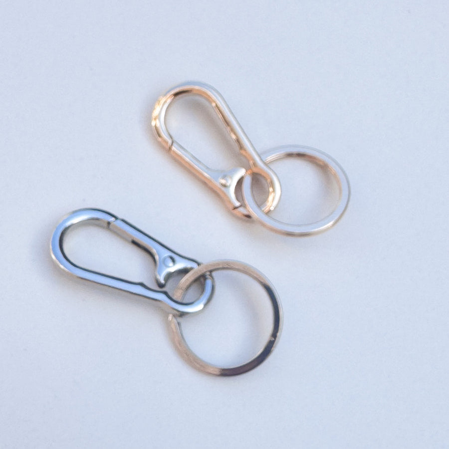 Sleutelhanger bag charm - goud en zilver