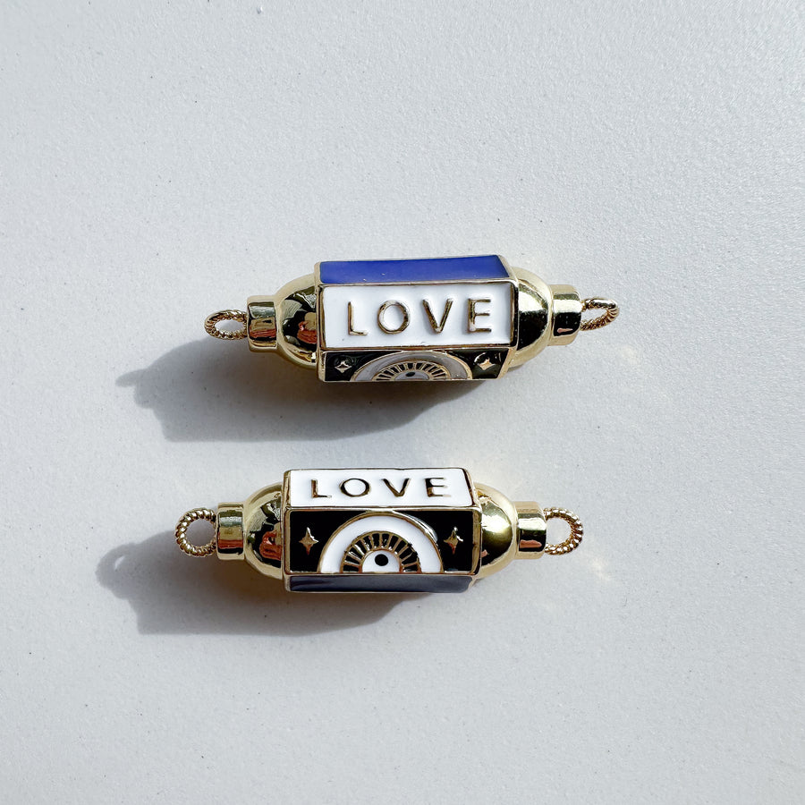 Bedel Connector - blauw & wit