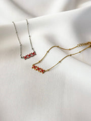 Armbandje Amsterdam Collection - XXX rood