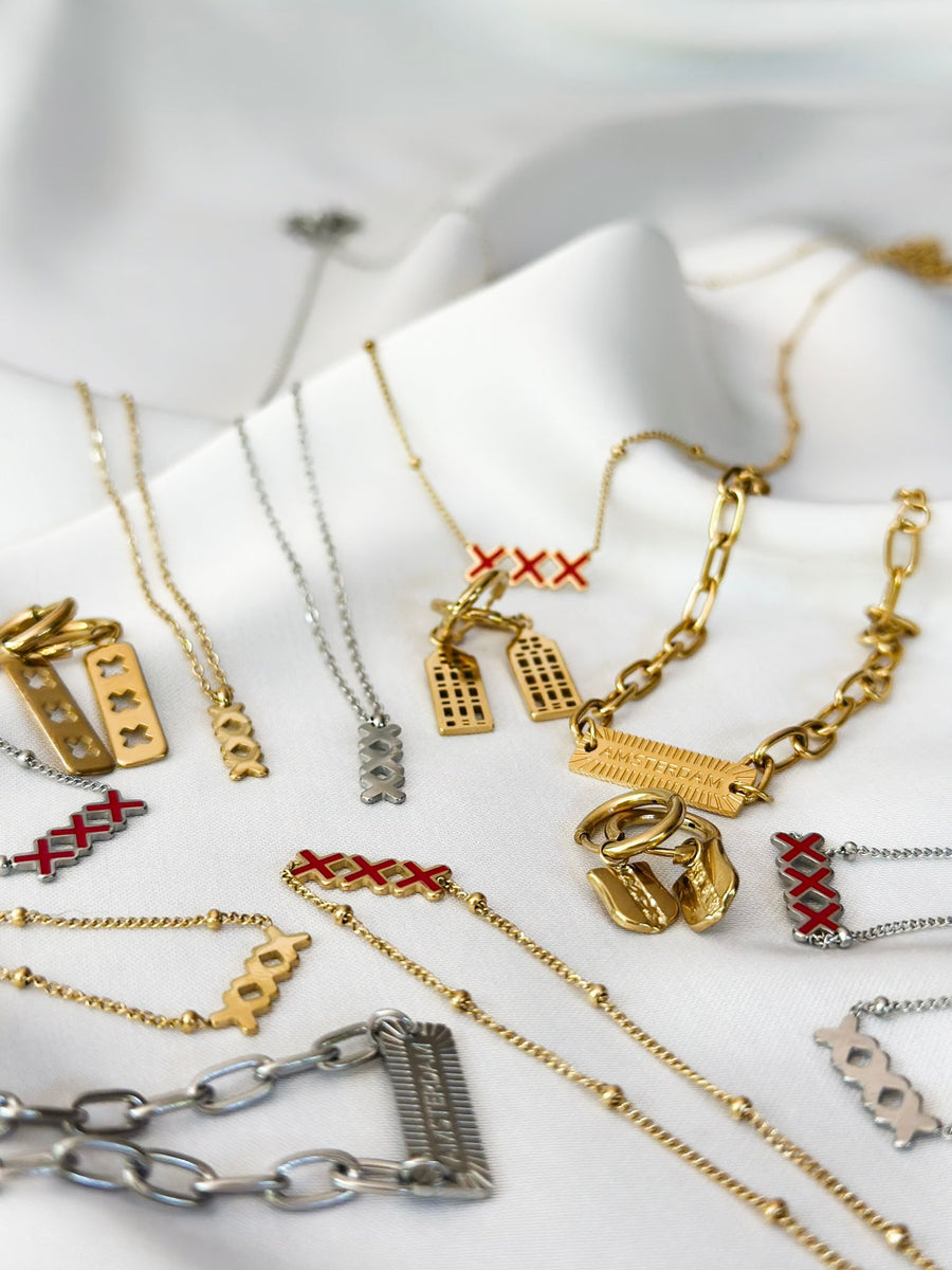 Ketting Amsterdam Collection - kruisjes liggend