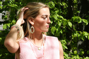 Oorbellen creool natuursteen - prehnite