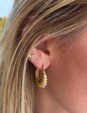 Oorbellen hoops - twisted