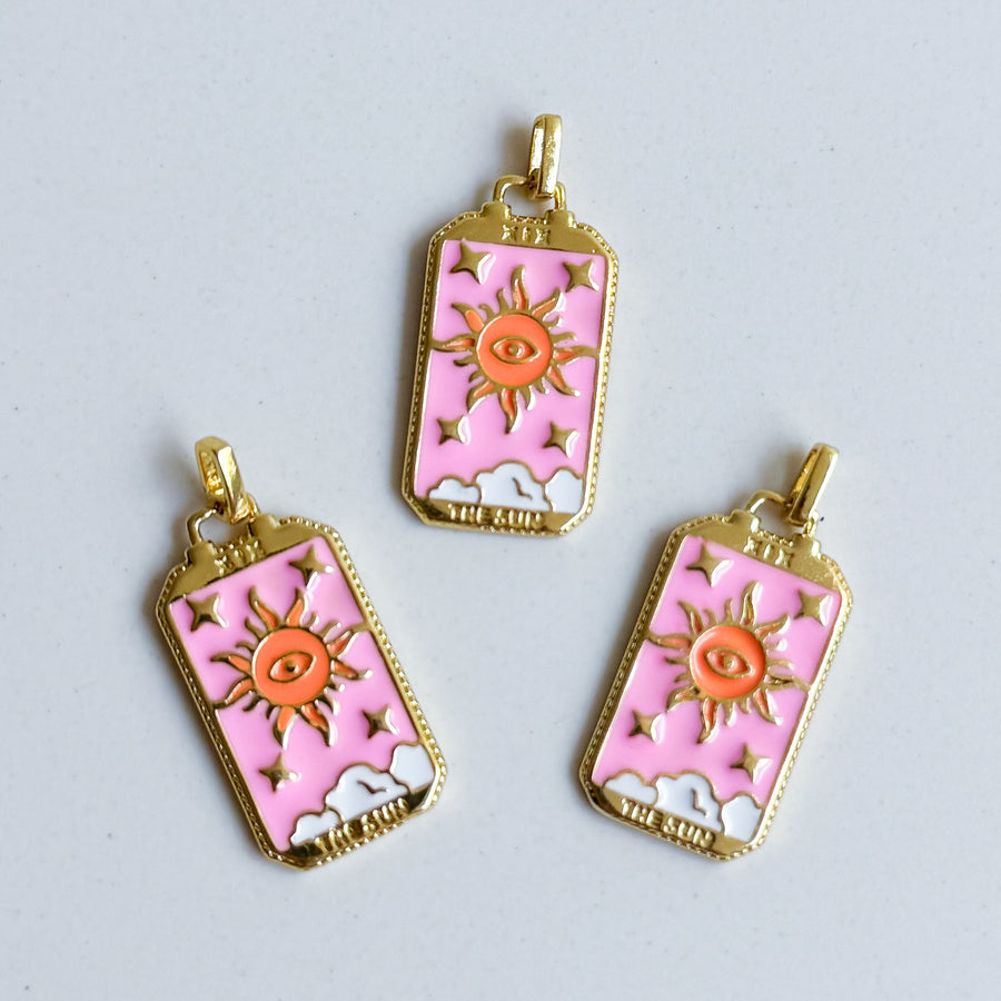 Bedel Tarot plaatje zon - roze