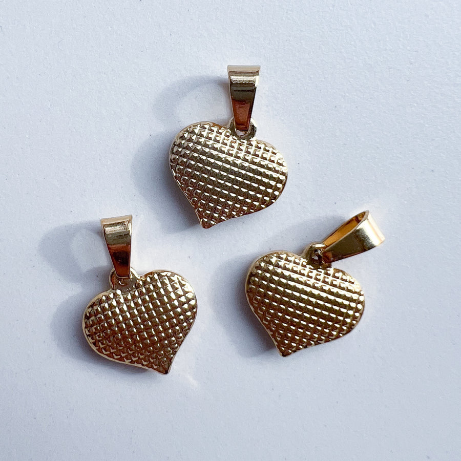 Charm Heart with pattern