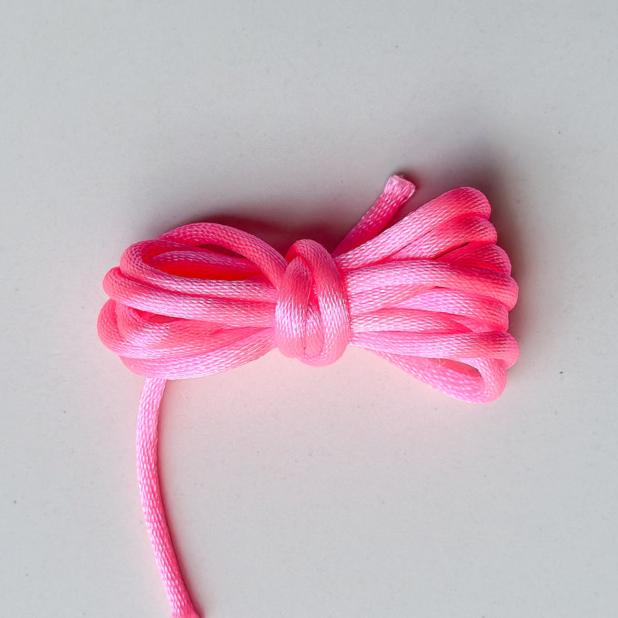 Cord satin - neon pink