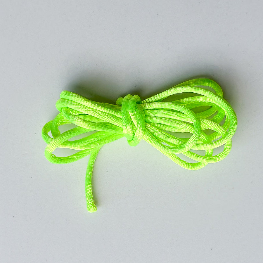 Satin cord - fluorescent green