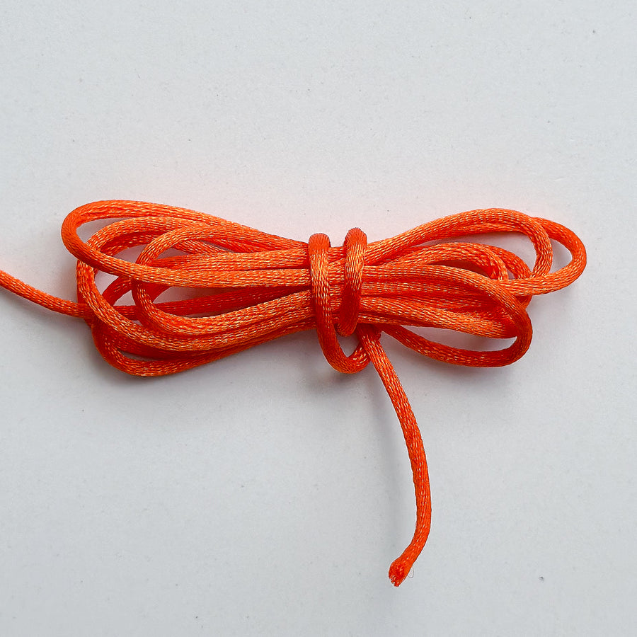 Cord satin - neon orange