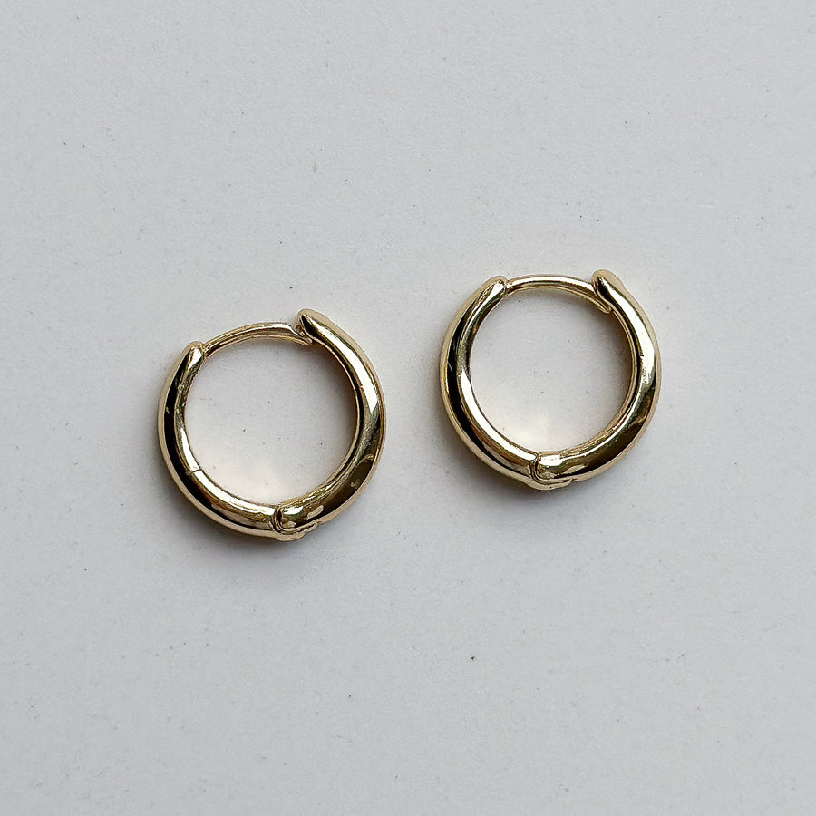 Earring hoops - base gold