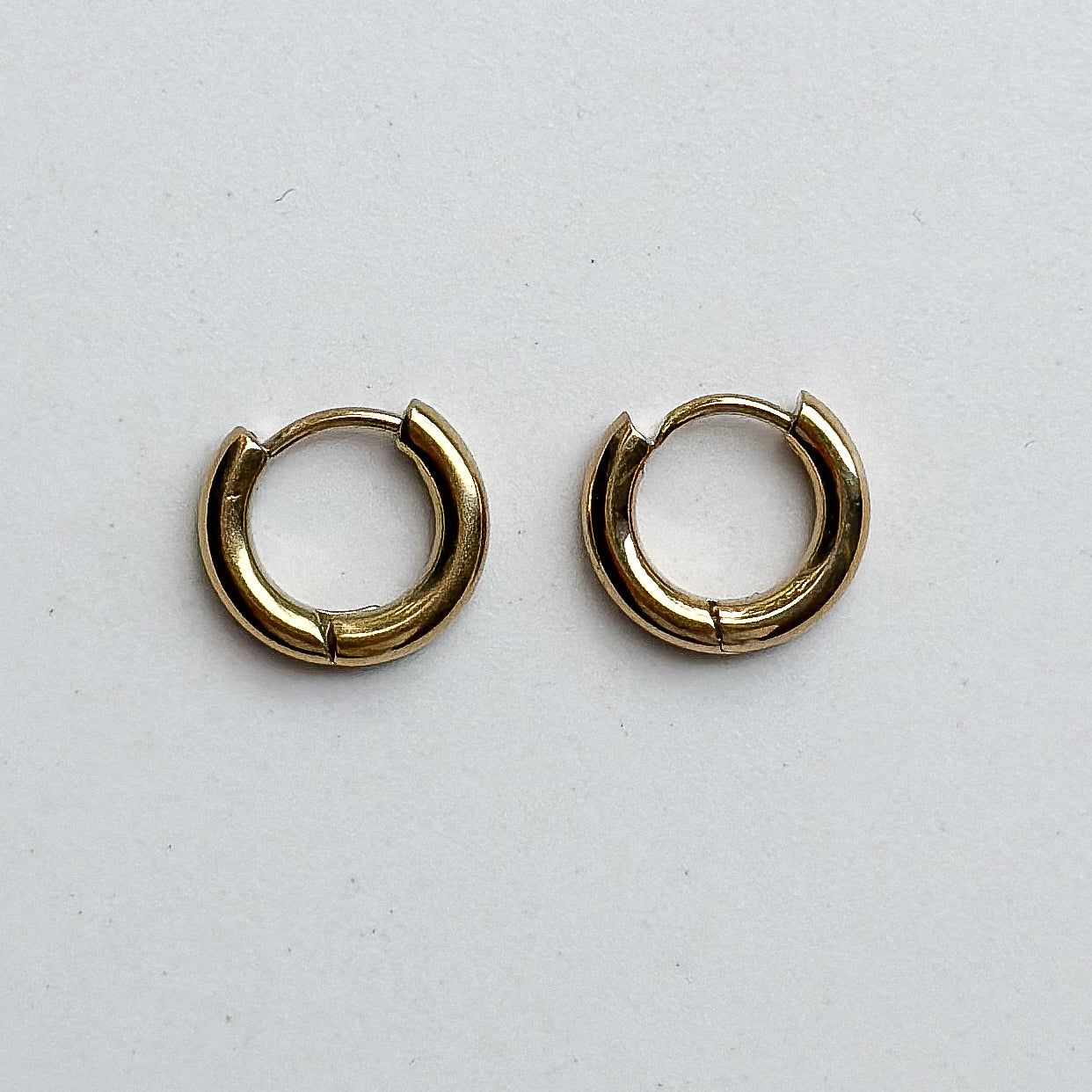 Earrings base hoops - gold