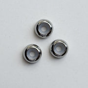 Silver sliding beads