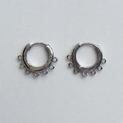 Earring hoops base - with 6 eyes 