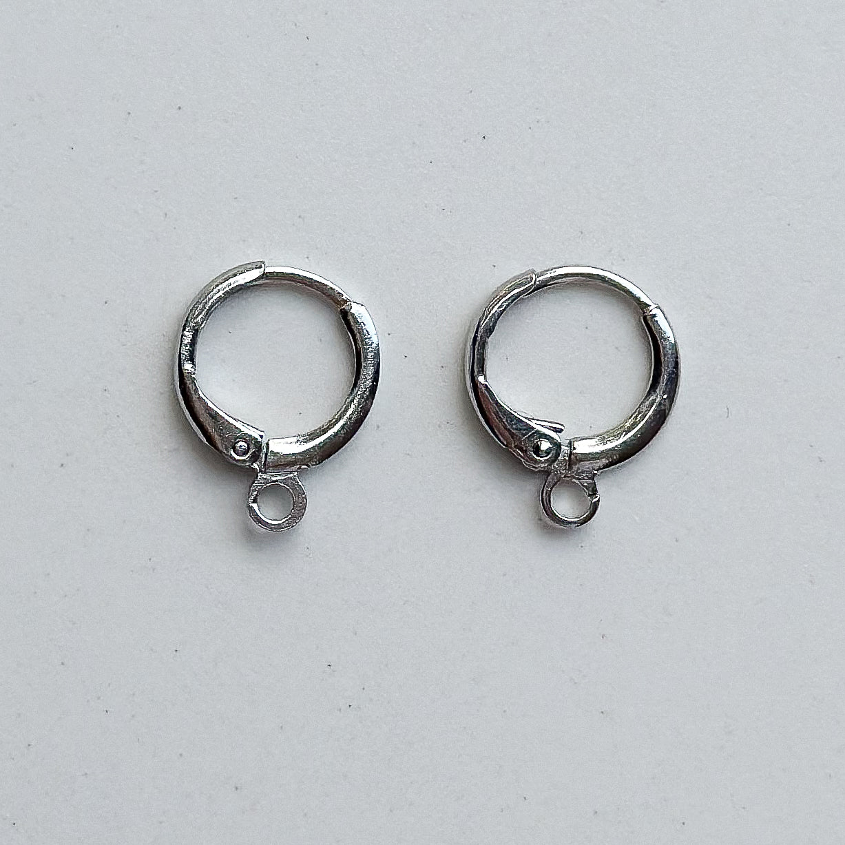 Earrings basic pendant with eye - silver 