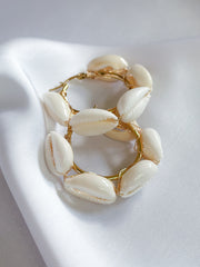 Oorbellen kauri schelpes
