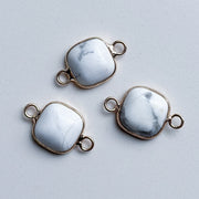 Charm natural stone 2 eyes - marble