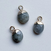 Charm natural stone - blue spotted jasper