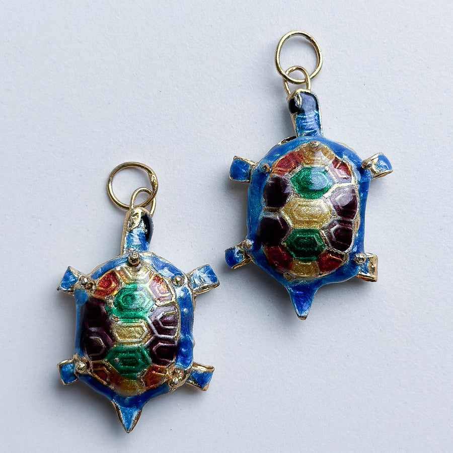 Charm Turtle cloisonné