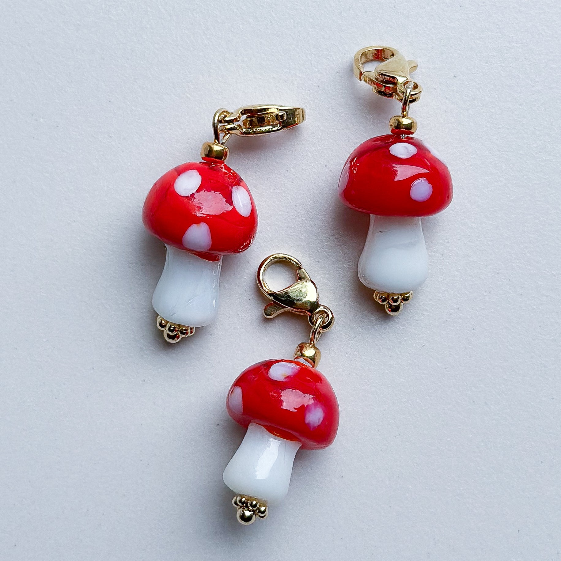 Charm Clip-on Mushroom - Dark Blue