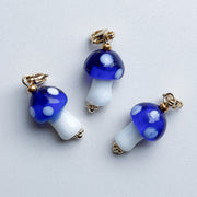 Charm Clip-on Mushroom - Dark Blue