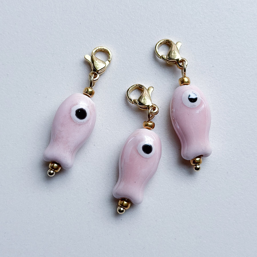 Charm Clip-on Fish - beige