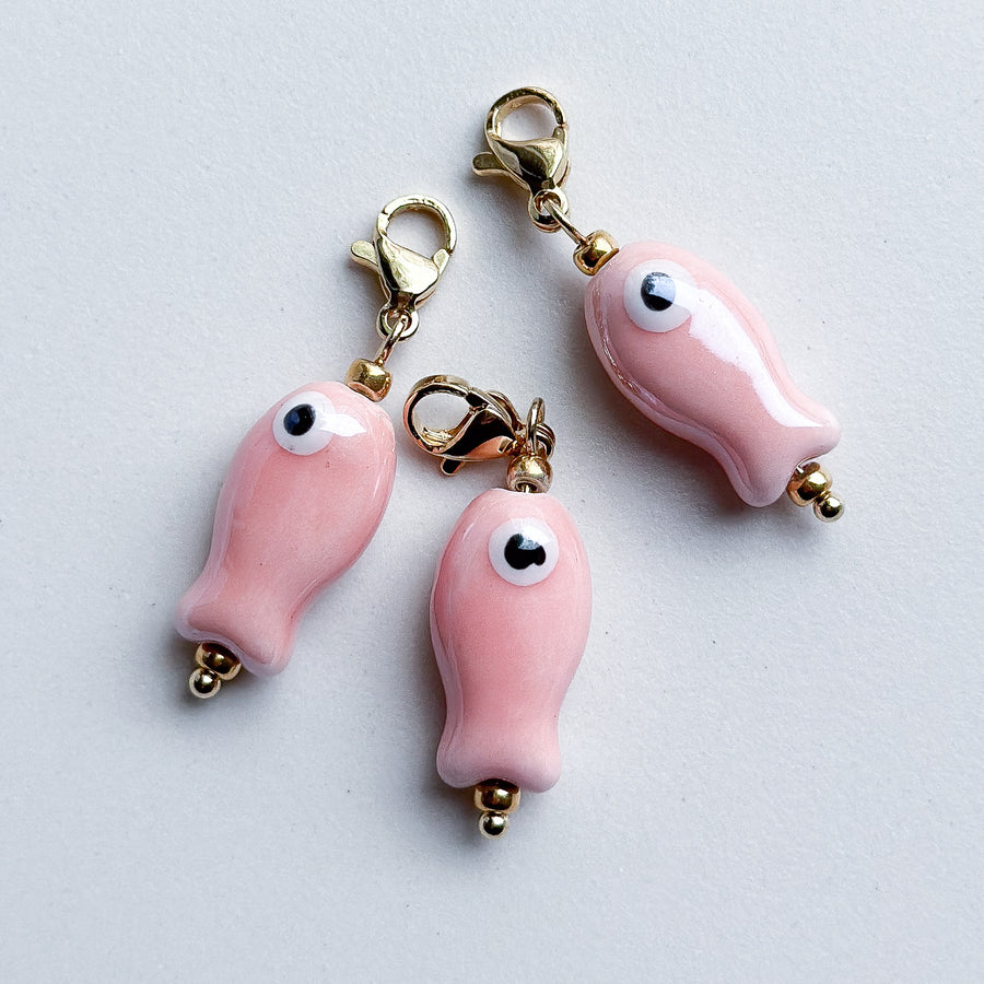 Charm Clip-on Fish - light pink