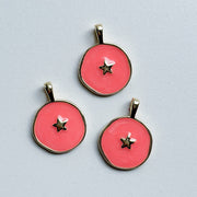 Charm Plate with star - black