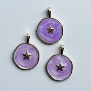 Charm Plate with star - purple