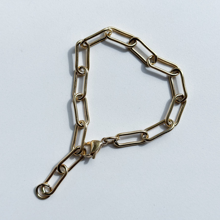 Link bracelet - paperclip chunky