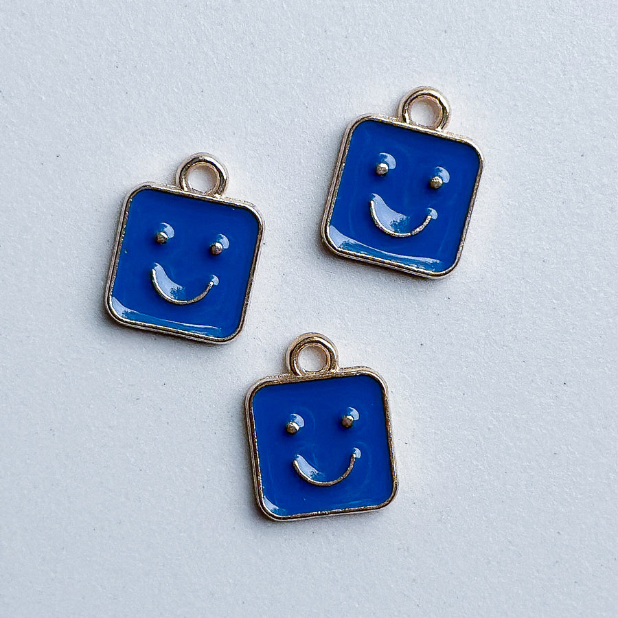 Bedel Smiley plaatje - blauw