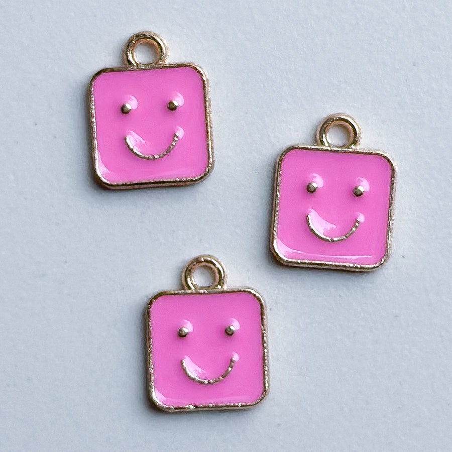 Charm Smiley picture - pink