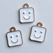 Charm Smiley picture - white