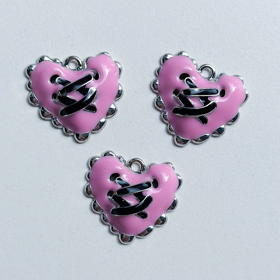 Charm Corset heart - pink