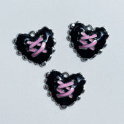 Charm Corset heart - black