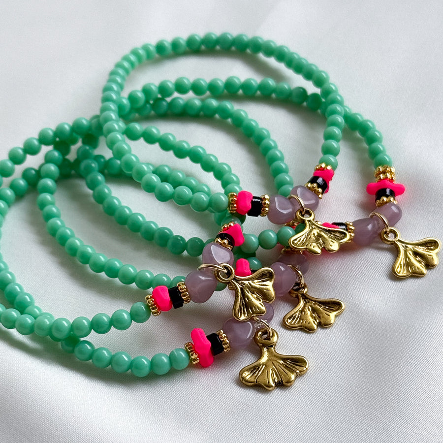 Armbandje elastiek - groen