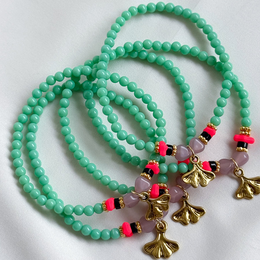 Armbandje elastiek - groen
