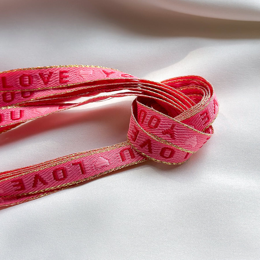 Ribbon Love You - pink