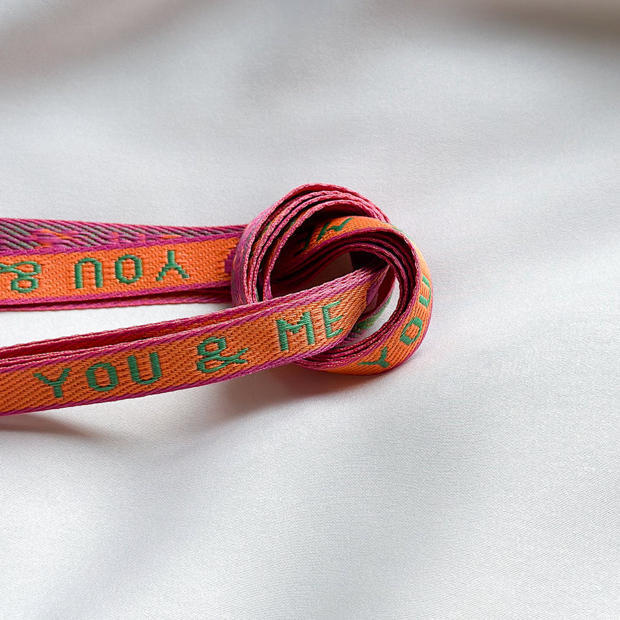 You &amp; Me ribbon - orange / green