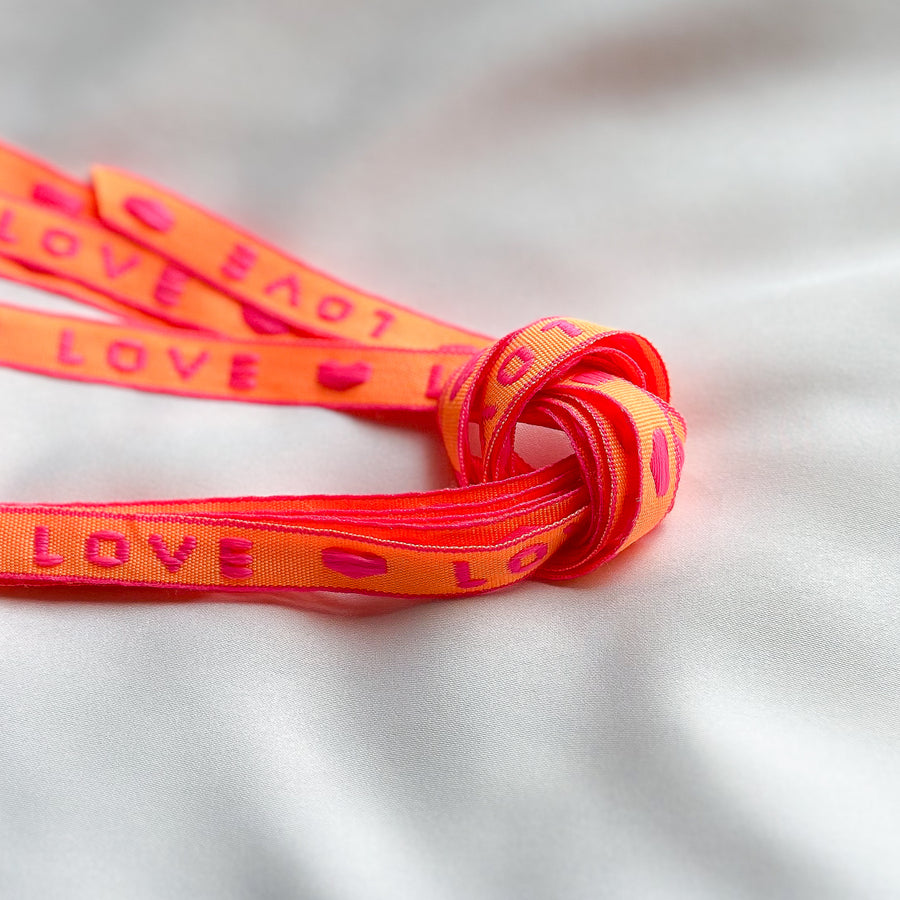 Ribbon Love - orange / pink