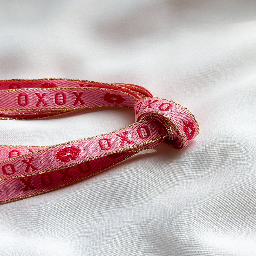 Ribbon XOXO - pink