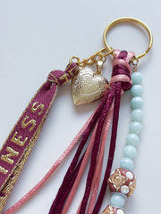 Bag charm Classy - burgundy