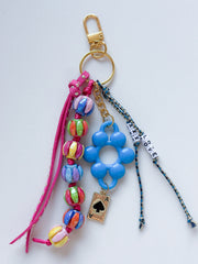 Bag charm Happy - blauw