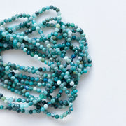 Chrysocolla facet - 3 mm