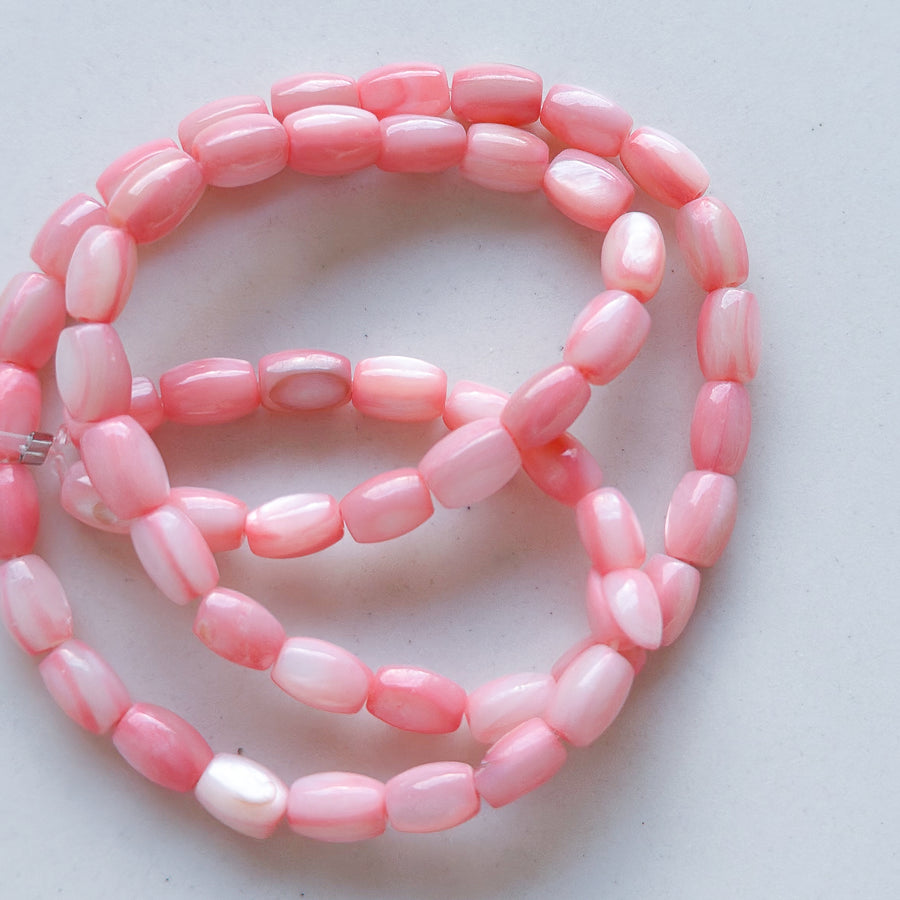 Schelp roze - 6,5 x 5 mm