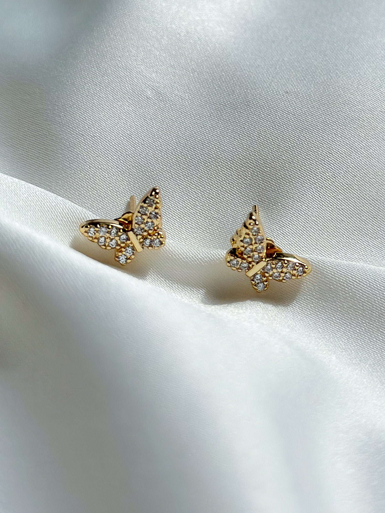 Earrings studs - butterflies