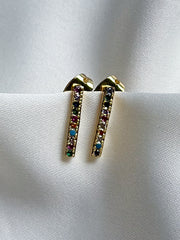 Earrings studs - bars