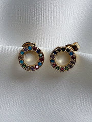 Earrings studs - circles